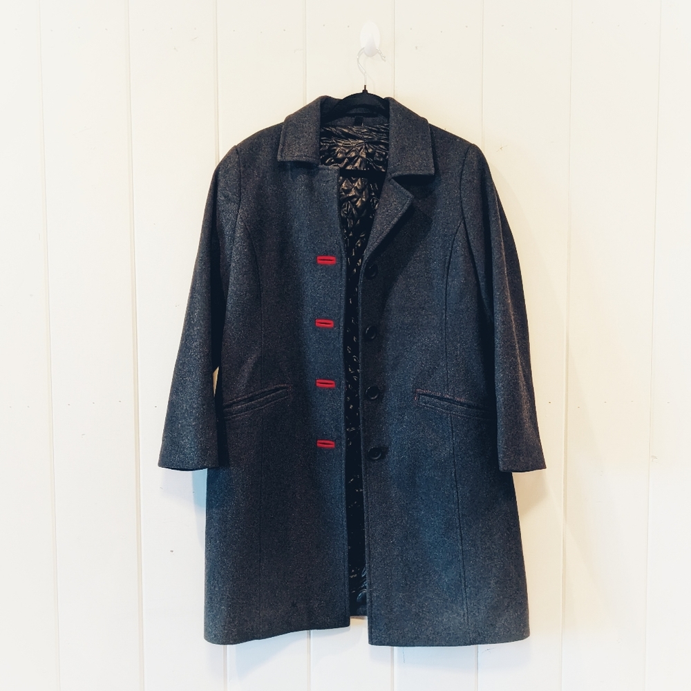 Cintas Wool-Blend Women's Coat, Size 12PE